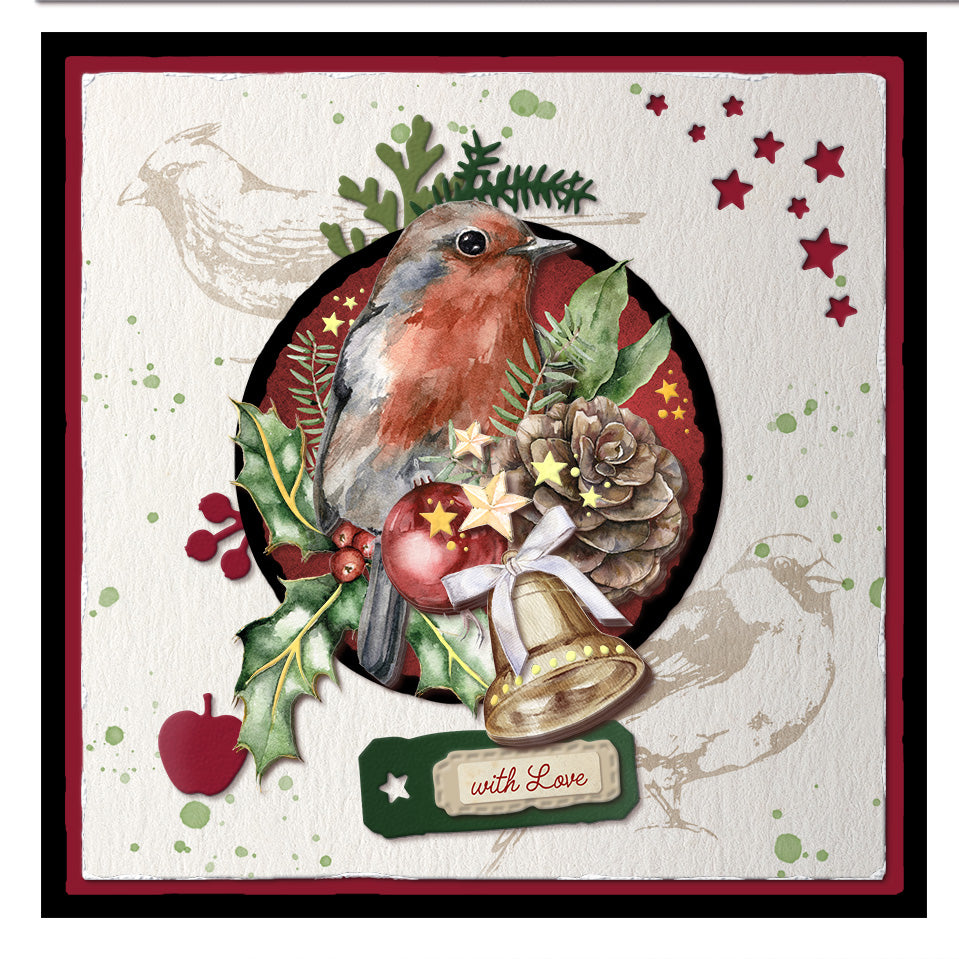 SL Paper Set 3D Cutting Sheets Magical Christmas 210x297x2mm 4 SH nr.33