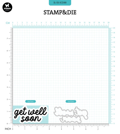 SL Stamp & Cutting Die Get Well Soon Sweet Stories 2 PC