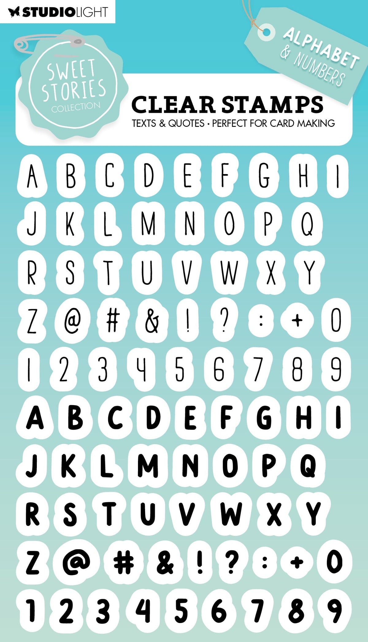 SL Tampon transparent Alphabet Histoires Mignonnes 148x105x3mm 86 PC nr.559