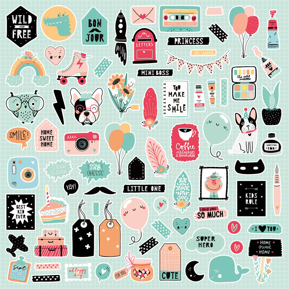 SL Paperset Background Paper Ultimate Scrap Collection 304,8x304,8x3mm 12 SH nr.6