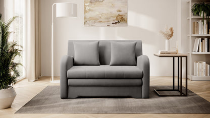Canapé-lit 2 places avec rangement Ario - Gris