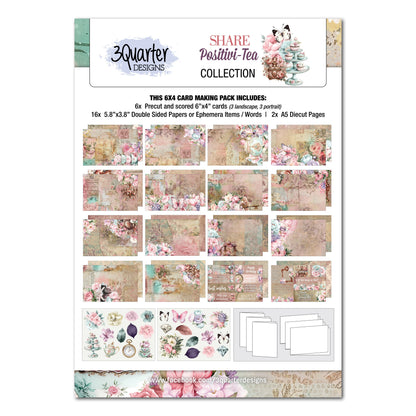 3Quarter Designs Positivi-Tea 6x4 Card Pack