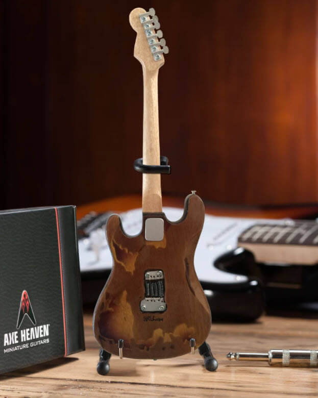 Réplique de guitare miniature personnalisée Stevie Ray Vaughan Distressed SRV Fender™ Strat™