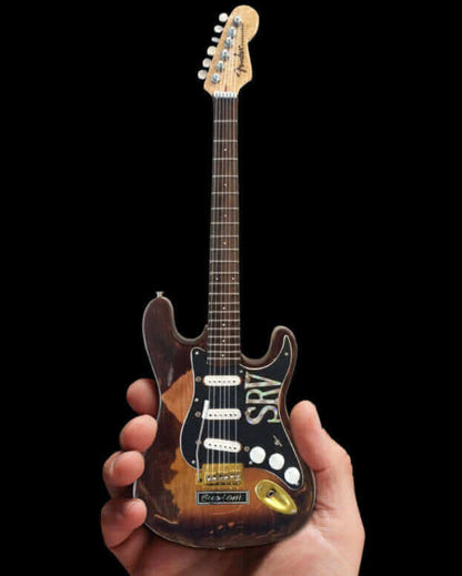 Réplique de guitare miniature personnalisée Stevie Ray Vaughan Distressed SRV Fender™ Strat™