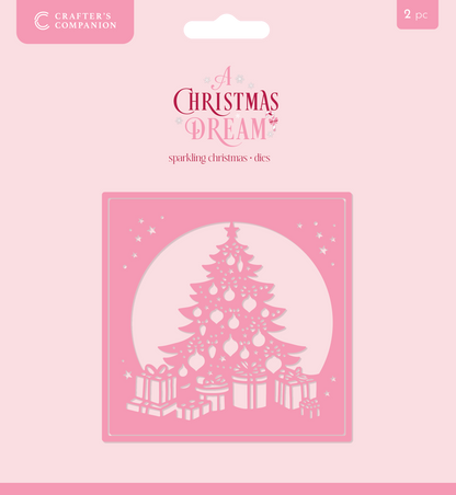 Sara Signature Une boîte à rêves de Noël, matrices en métal, pour créer une carte - Noël étincelant