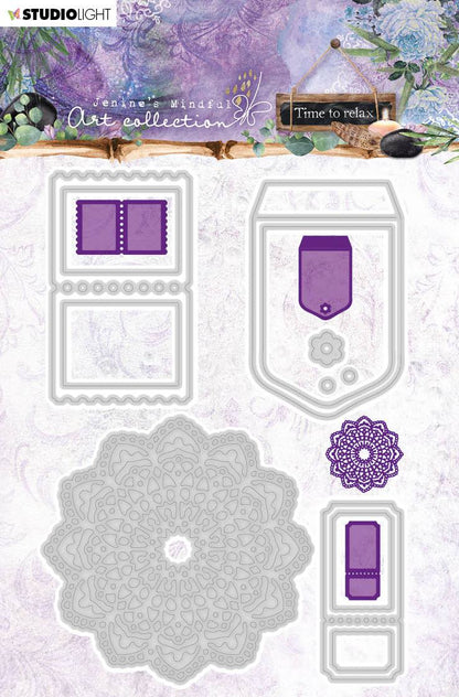 Matrice de coupe et de gaufrage Mindful Art Time to Relax 99x142mm n°10 de Jenine