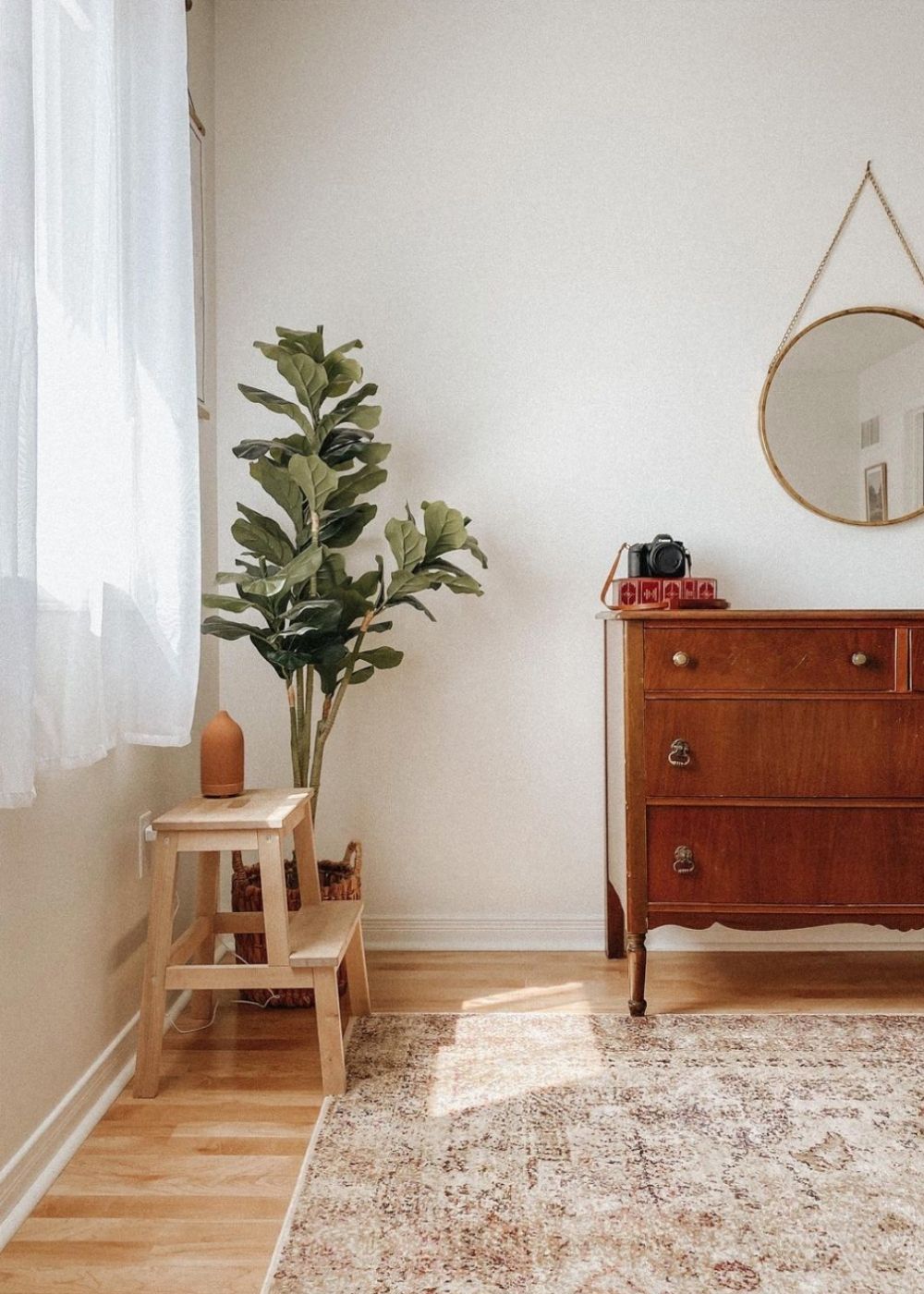 Plante d'intérieur artificielle en pot Fiddle Leaf Piña 1,5 m