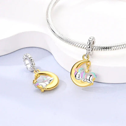 Dreamy Unicorn Sterling Silver Charm