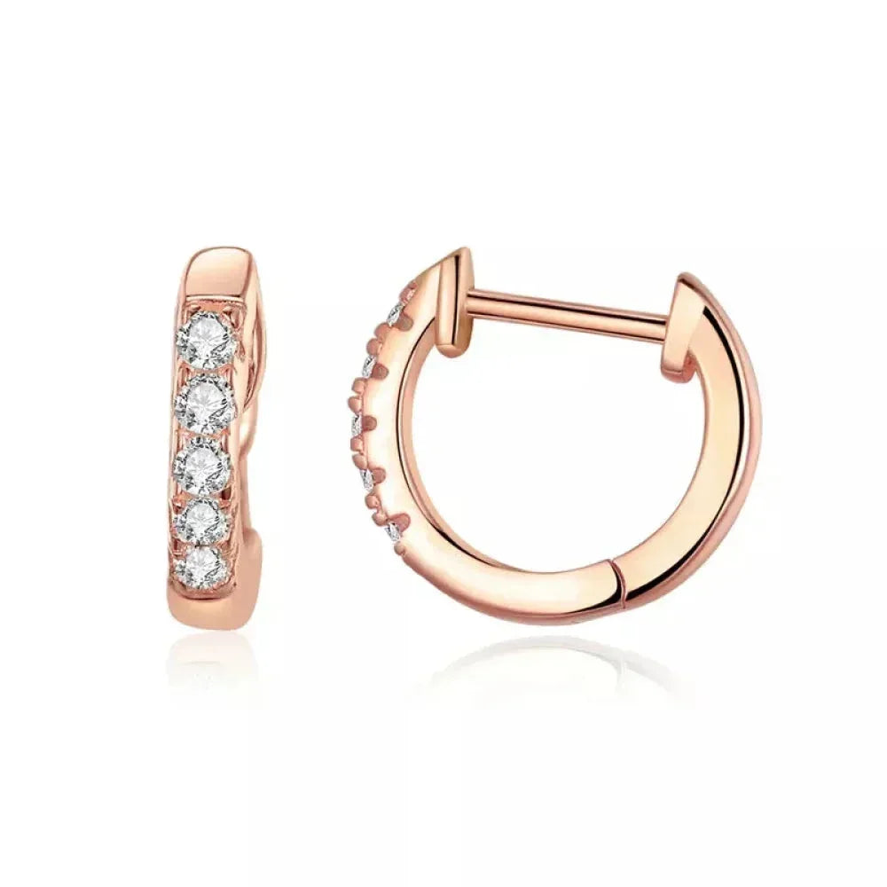 Superbes petites boucles d'oreilles créoles en argent sterling 925 - Chic et intemporel