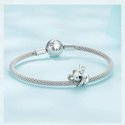 Genuine 925 Sterling Silver Pet Dog Charm For Bracelet - Poodle Dachshund Pendant