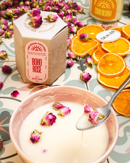 Bougie - Rose Bohème