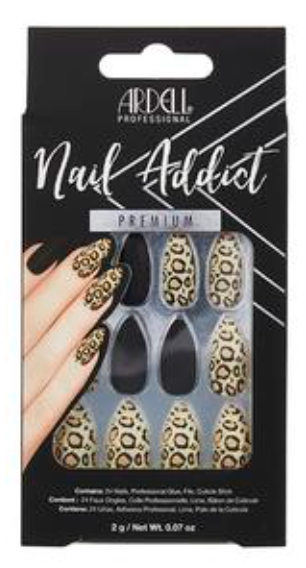 Ardell Nail Addict Ongles Noirs Effet Léopard