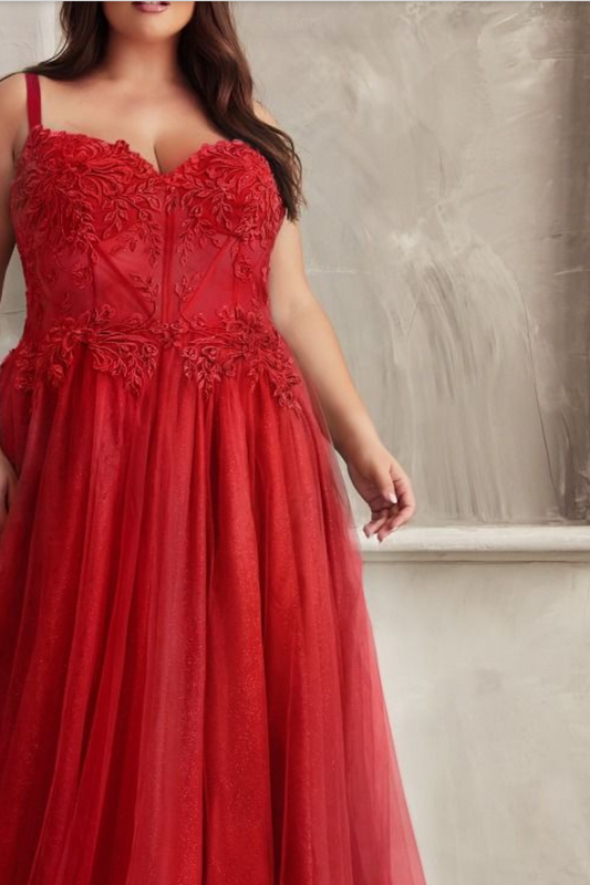 ROBE EN TULLE TRAPÈZE ET DENTELLE