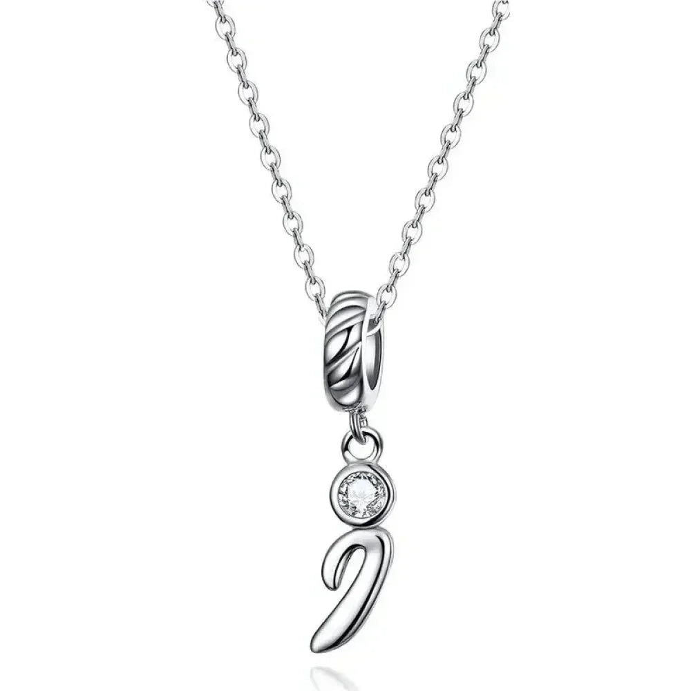 Classic 925 Sterling Silver Initial Necklace
