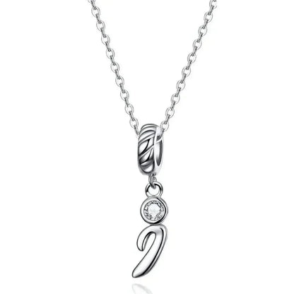 Classic 925 Sterling Silver Initial Necklace