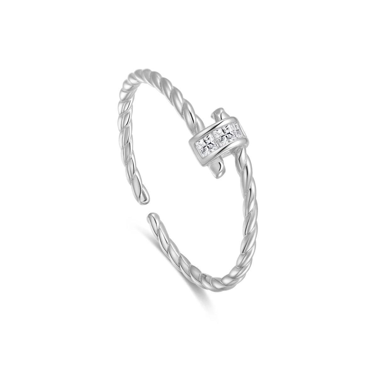 The Signature 925 Sterling Silver Twist Ring