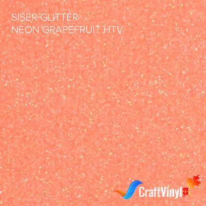 Siser Paillettes Néon Pamplemousse