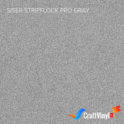 Siser Gray StripFlock Pro Vinyle de Transfert Thermique