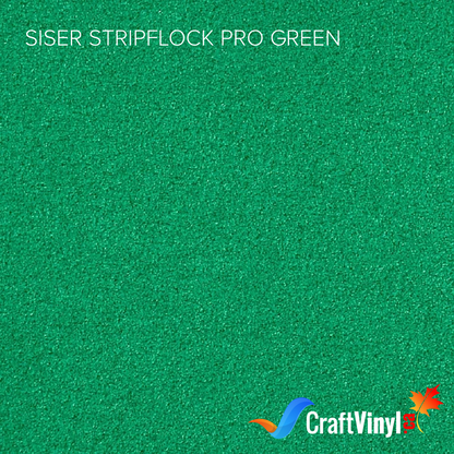 Siser Green StripFlock Pro Heat Transfer Vinyl