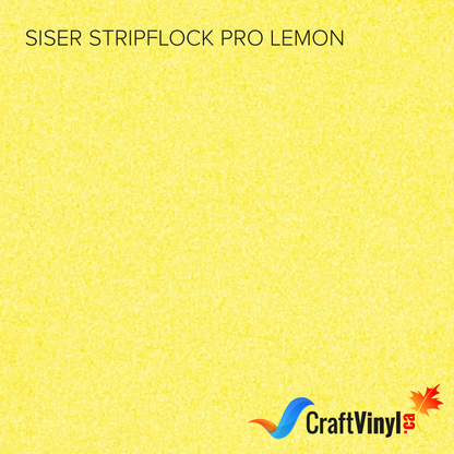Vinyle thermocollant Siser Lemon StripFlock Pro