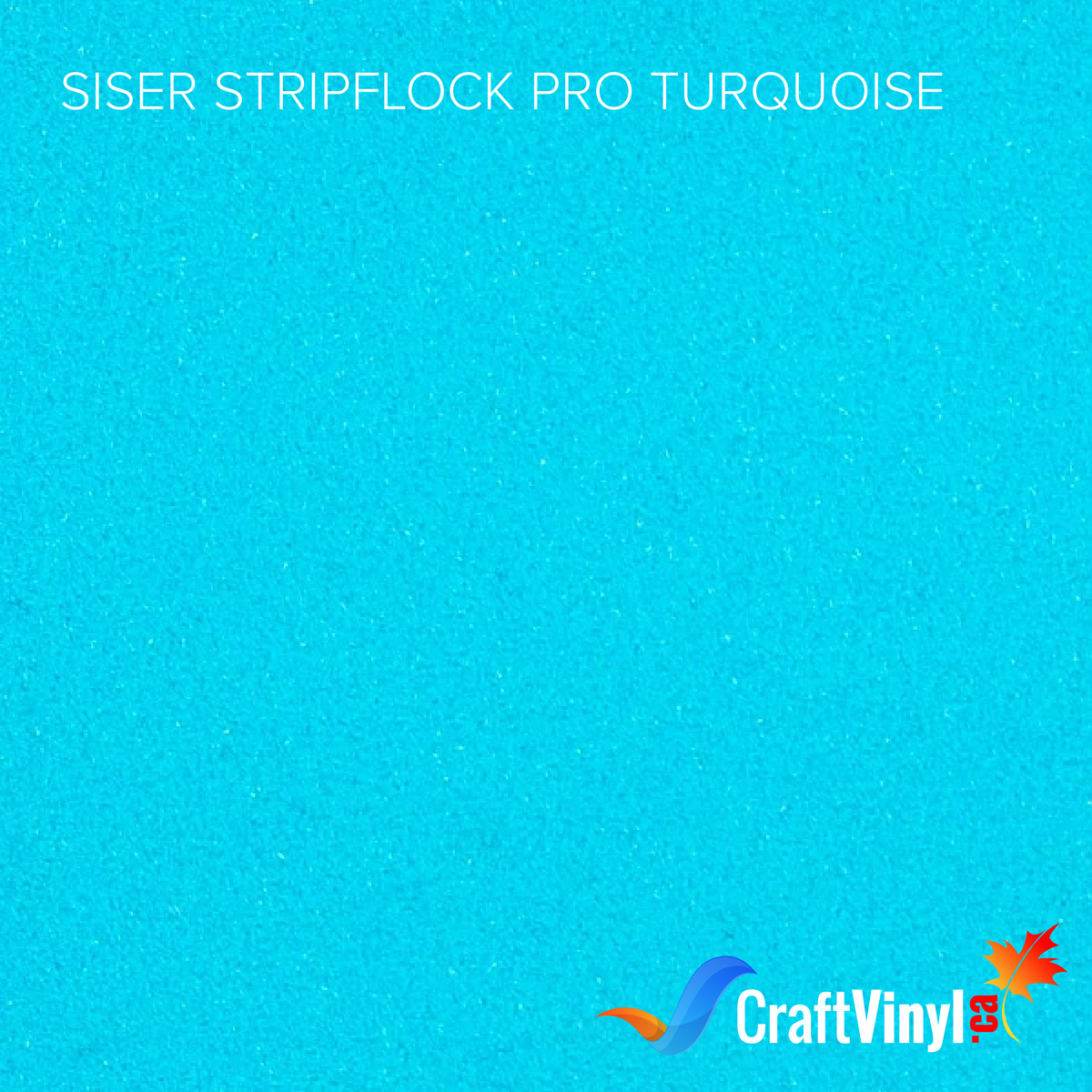 Vinyle thermocollant Siser Turquoise StripFlock Pro