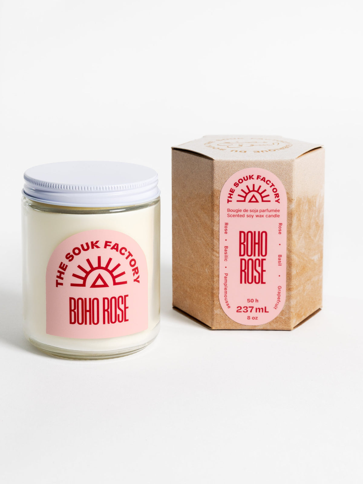 Bougie - Rose Bohème