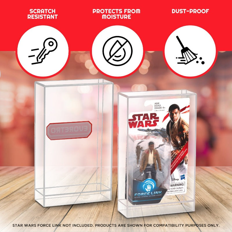 Star Wars Force Link Figurine EVORETRO Clear Acrylic Display Case - Pack of 1
