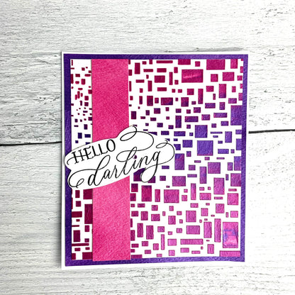 The Crafters Workshop 6x6 Stencil Cubist