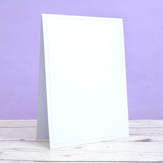 Cartes vierges et enveloppes pliées en tente à bords cousus - Taille 7" x 5"