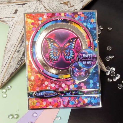 Blocs de décorations de cartes - Magnifiques papillons