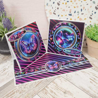 Blocs de décorations de cartes - Magnifiques papillons