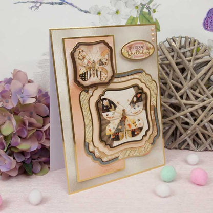 Blocs de décorations de cartes - Magnifiques papillons