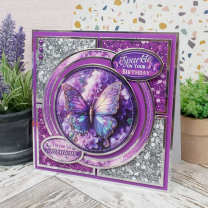 Blocs de décorations de cartes - Magnifiques papillons