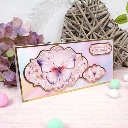 Blocs de décorations de cartes - Magnifiques papillons