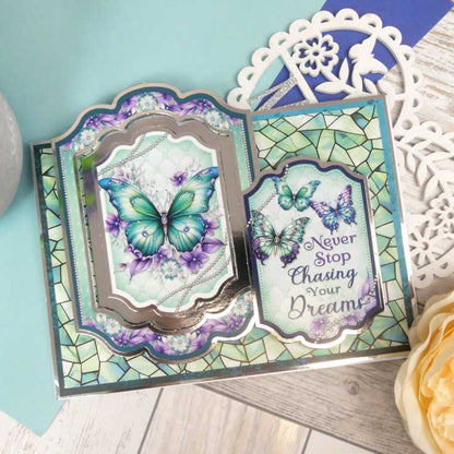 Blocs de décorations de cartes - Magnifiques papillons
