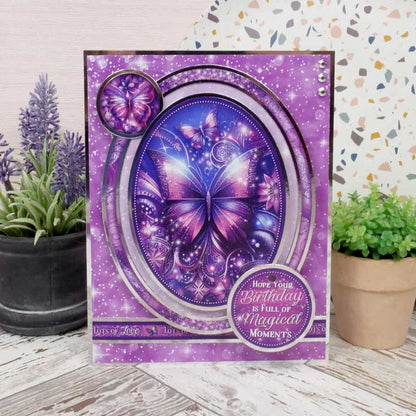 Blocs de décorations de cartes - Magnifiques papillons