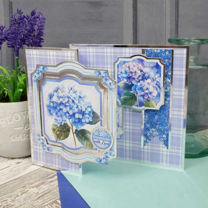 Feuille de dessus de carte hortensia du cœur