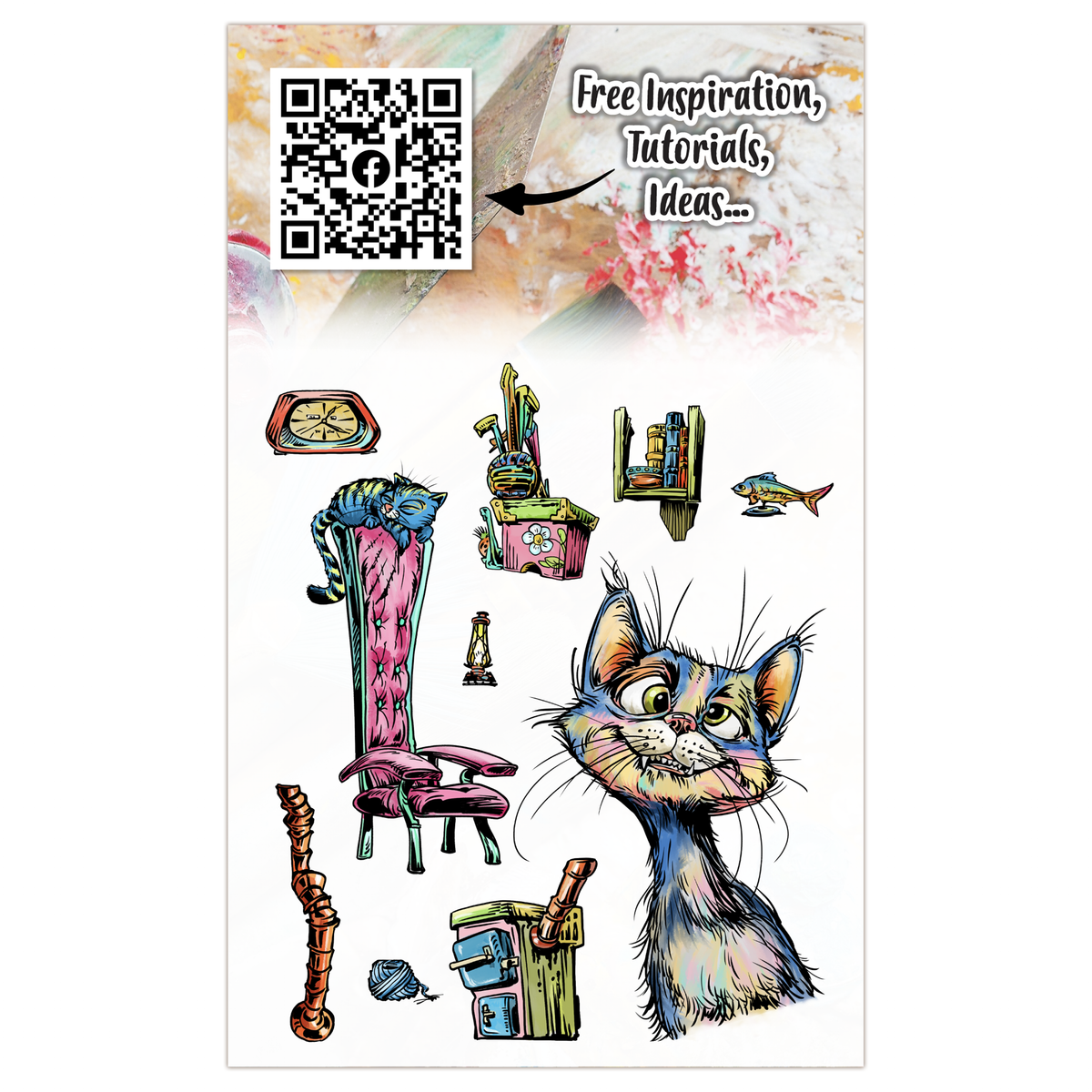 AALL and Create - Set de tampons A6 - Mischief Meow