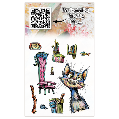AALL and Create - Set de tampons A6 - Mischief Meow