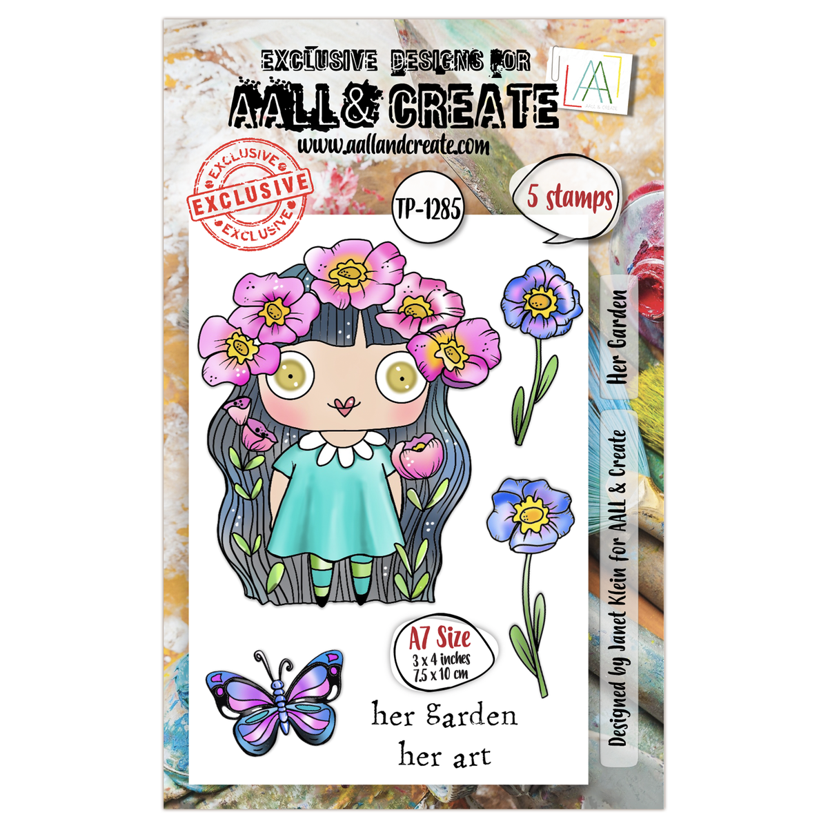 AALL and Create - Set de tampons A7 - Son jardin