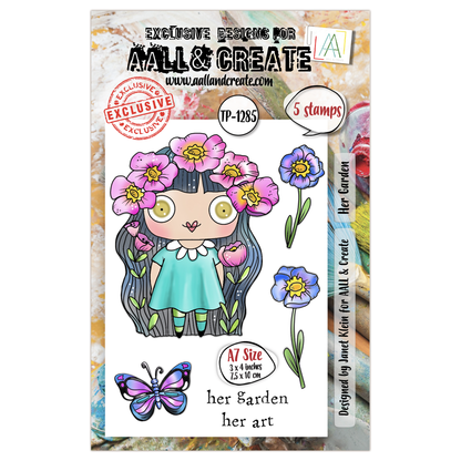 AALL and Create - Set de tampons A7 - Son jardin