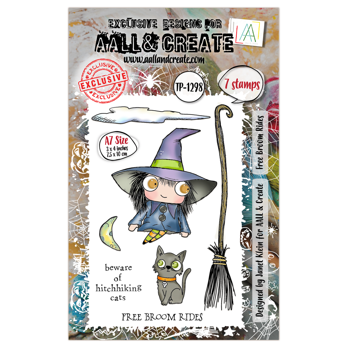 AALL and Create - A7 Stamp Set - Free Broom Rides