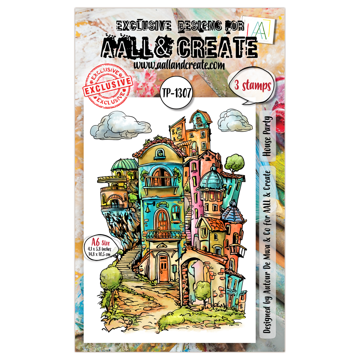 AALL and Create - A6 Stamp Set - House Party