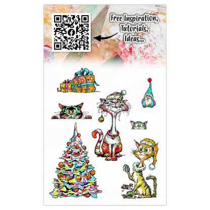 AALL and Create - A6 Stamp Set - Catmas Capers