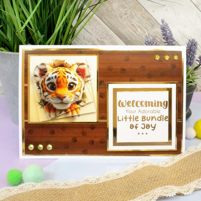 Trim Me! Foiled Insert Pad - Time to Celebrate - Gold