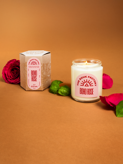 Bougie - Rose Bohème
