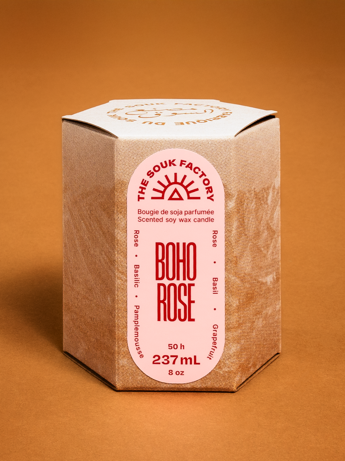 Bougie - Rose Bohème