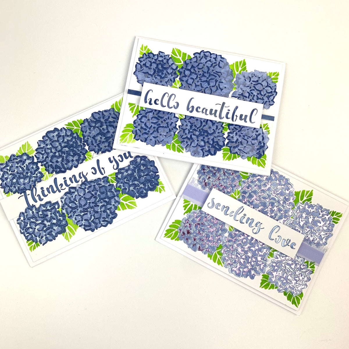 The Crafters Workshop Pochoir Bannière Hortensia