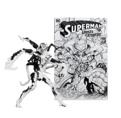Superman Comics Sketch Edition (Page Punchers: Ghost of Krypton) 7" 4-Pack Gold Label Figure
