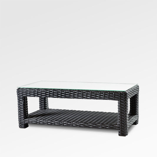 Table basse Trillium avec plateau en verre trempé
